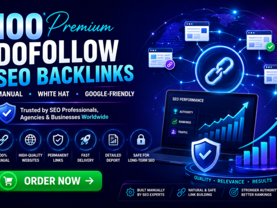 100 Premium Dofollow SEO Backlinks | Manual White Hat Link Building
