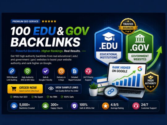 100 EDU Backlinks For Website SEO